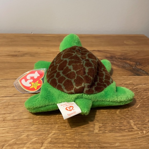 Ty Beanie Babies Speedy Turtle Green 1994 – New Tag Protector VINTAGE - Picture 7 of 9